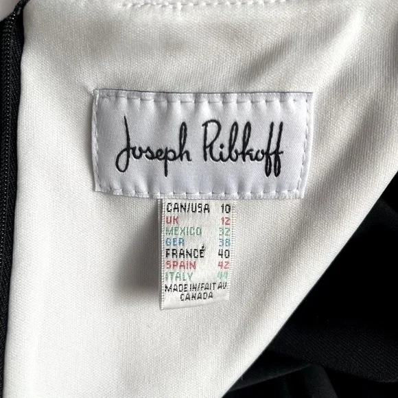 Joseph Ribkoff Floral Lace Silky Knit Stretch Sheath Midi Dress Size 10